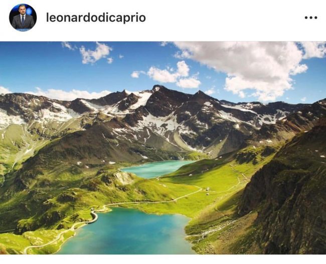 Leonardo Di Caprio posta il Parco del Gran Paradiso: pioggia di like