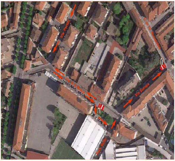 Bra: senso unico in via Europa nel periodo scolastico