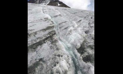 Addio ghiacciai del Rosa: lo scioglimento “in diretta” in un VIDEO
