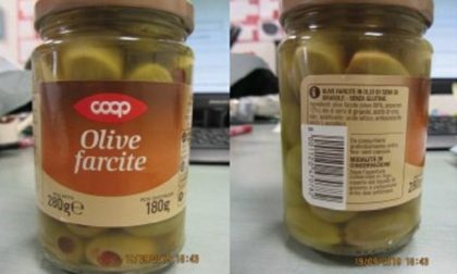 Solfiti non dichiarati, richiamo per olive farcite della Coop