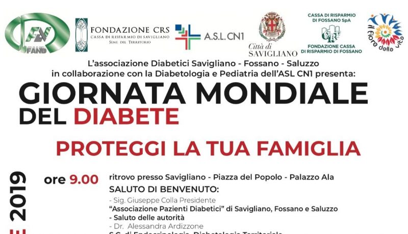 Diabete, a Savigliano una giornata per la prevenzione