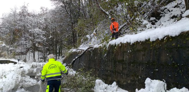 Ancora 4mila utenze al buio nel Cuneese, prosegue il lavoro dei tecnici