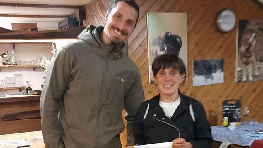 Zlatan Ibrahimovic a cena in valle Stura