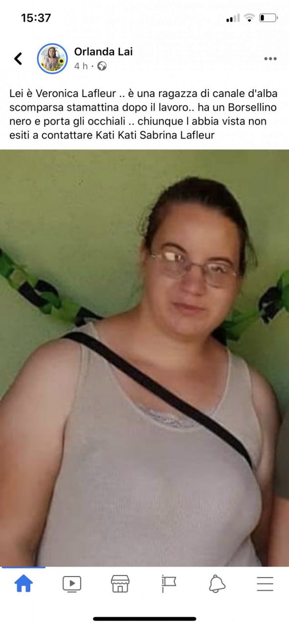 Giovane scomparsa da Canale d’Alba, non si hanno più sue notizie da ieri