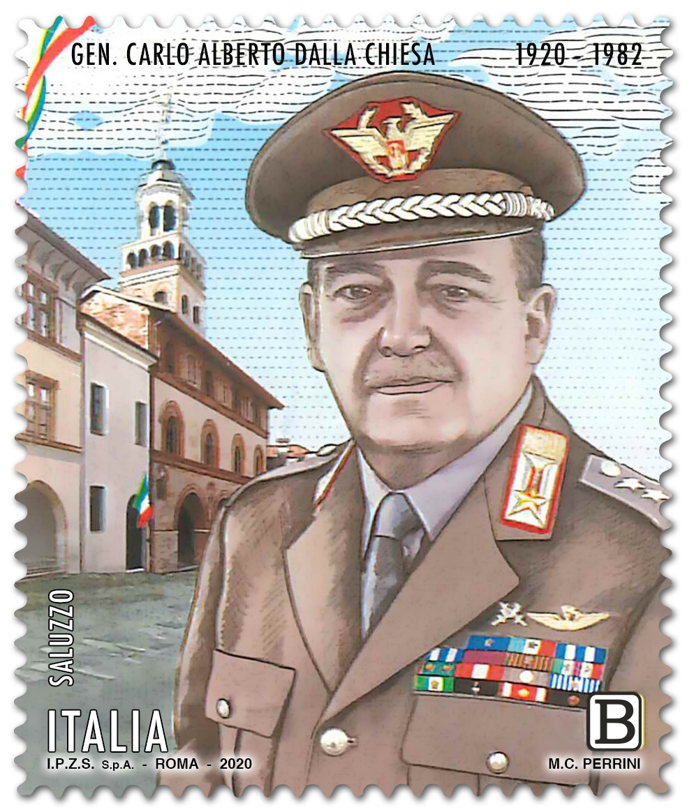 Emesso un francobollo ordinario dedicato al Generale Carlo Alberto Dalla Chiesa