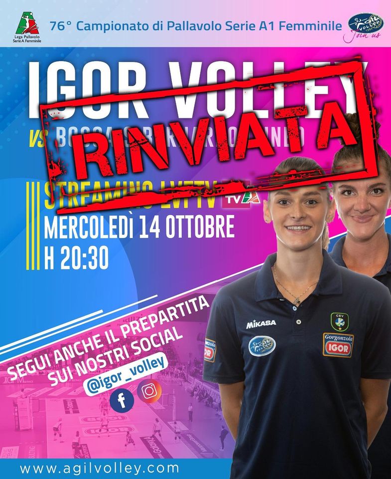 Cuneo – Igor Volley: rinviato il derby per un caso di positività al Covid