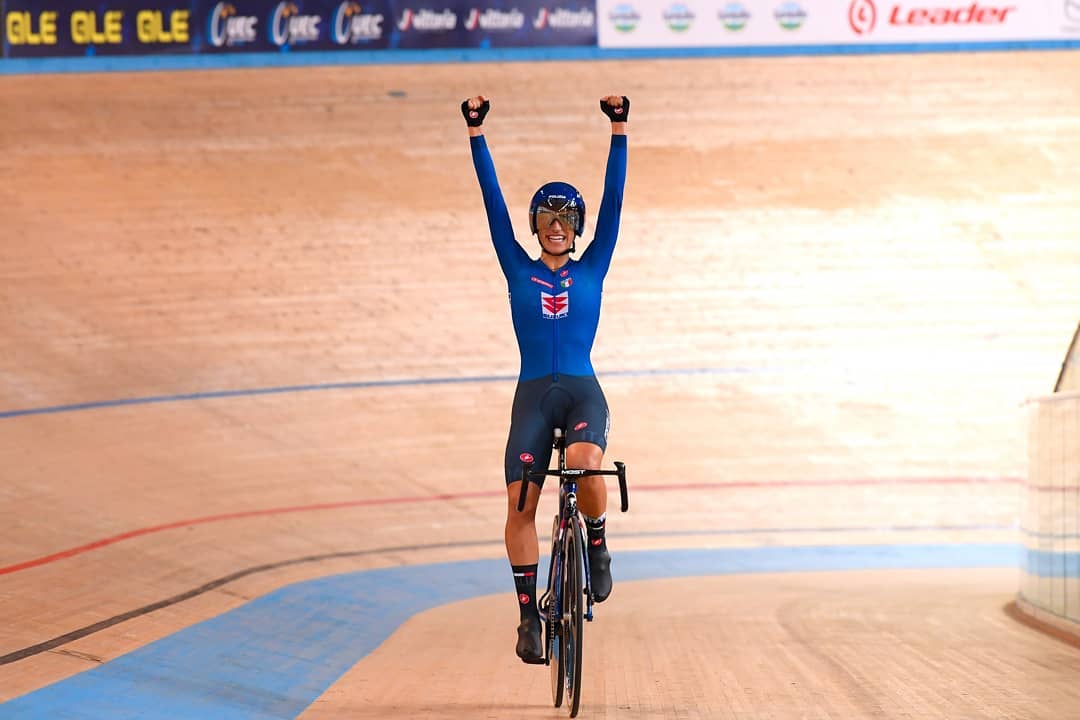 Elisa Balsamo, la medaglia d’oro Cuneese agli Europei di ciclismo su pista