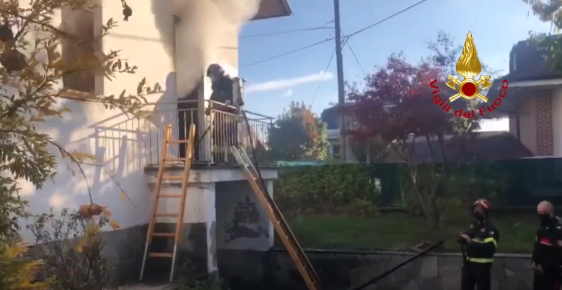 Incendio in un’abitazione a Borgo San Dalmazzo VIDEO