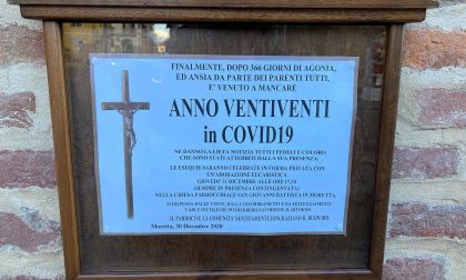 Manifesto funebre per il Covid-19: "Dopo 366 giorni di ansia è venuto a mancare"