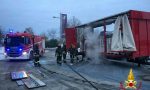Autocarro a fuoco a Beinette, tempestivo intervento dei Vigili del fuoco