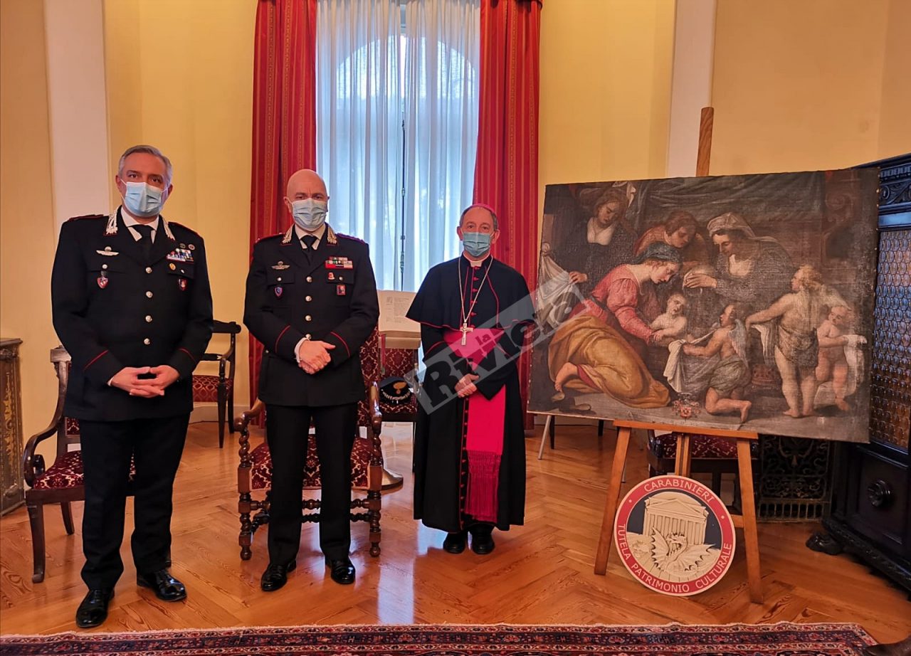 Recuperata pala d’altare del ‘700 rubata ad Ormea nel 1994