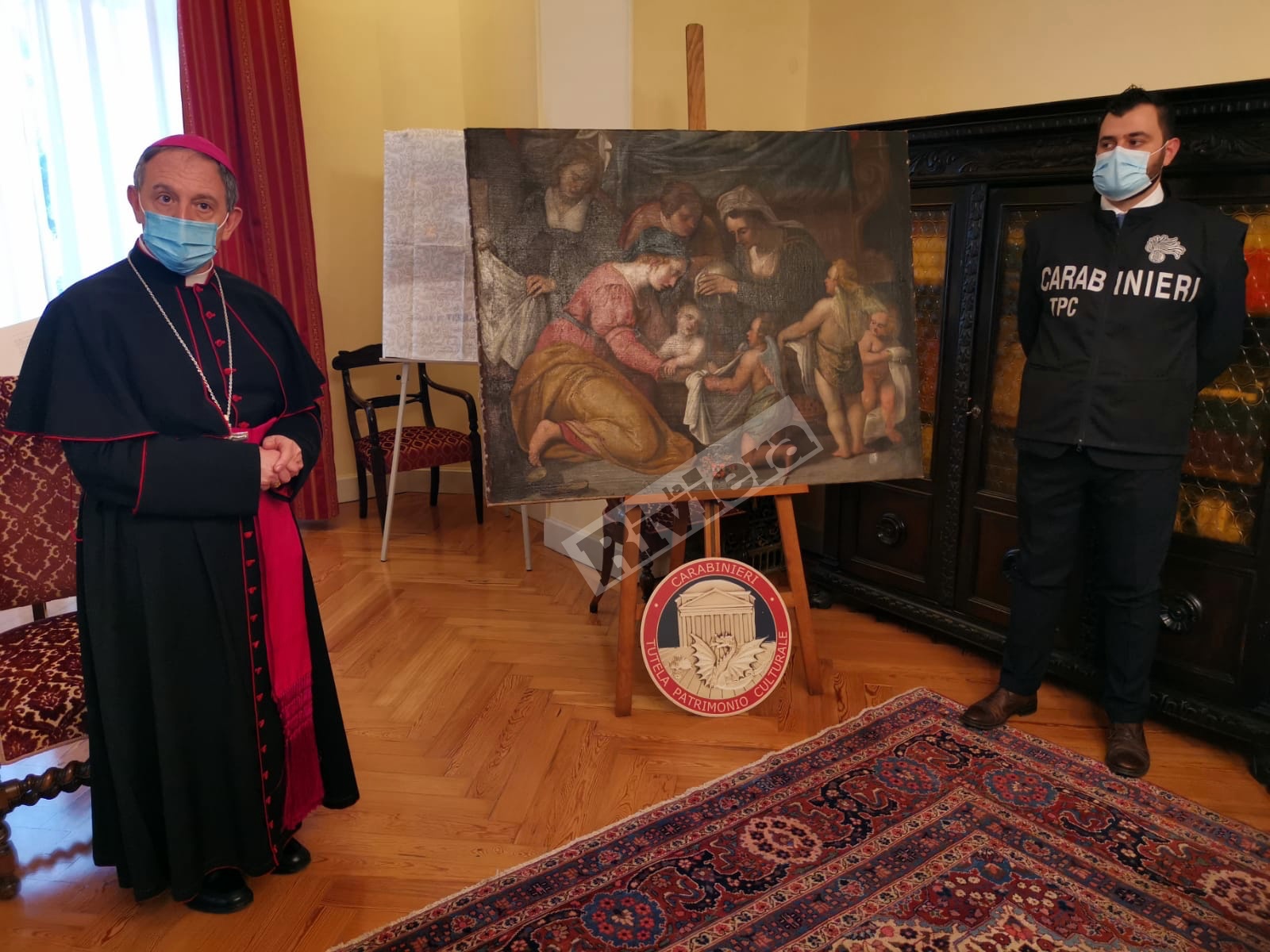 Diocesi-Pala-daltare-Madonna-vescovo-Suetta-carabinieri_05