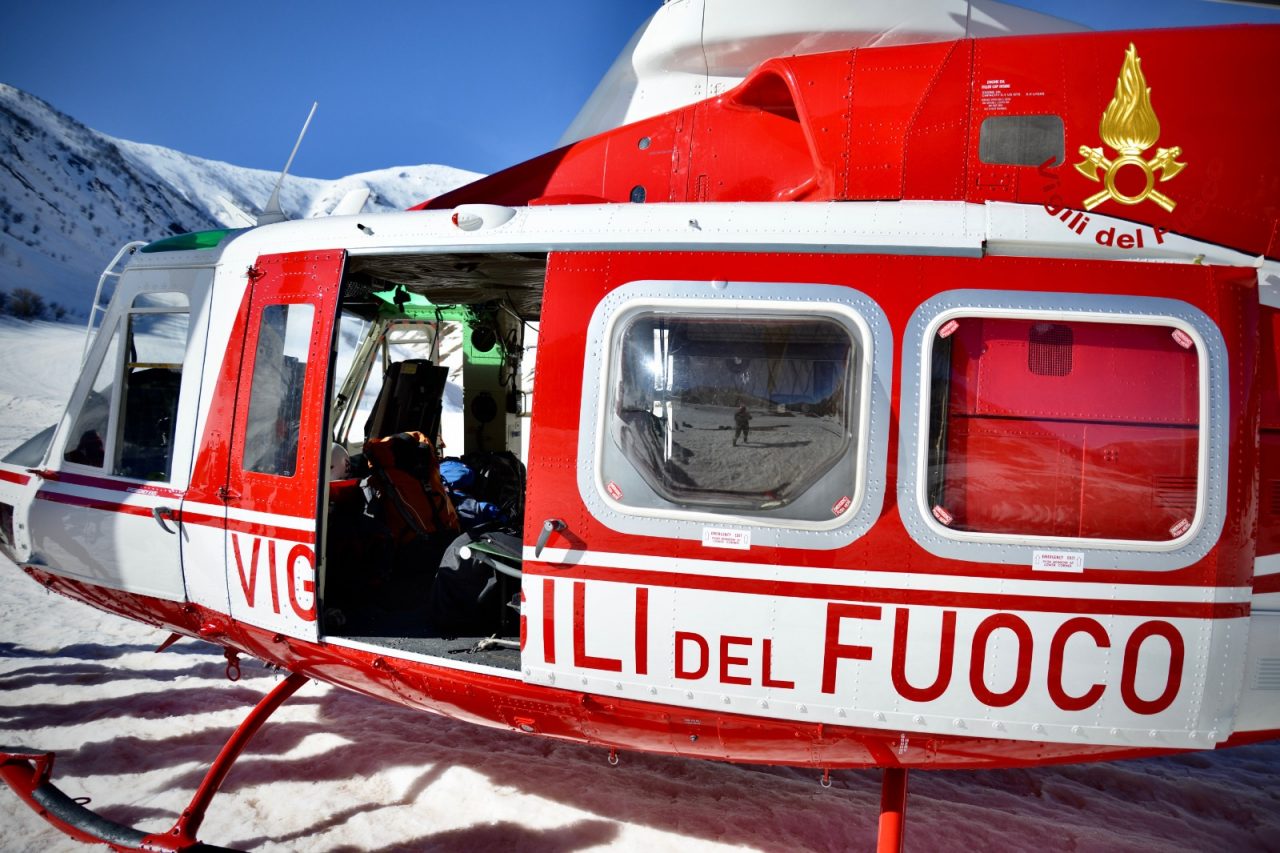 Vigili del fuoco Cuneo, il video dell’esercitazione di soccorso su neve e ghiaccio