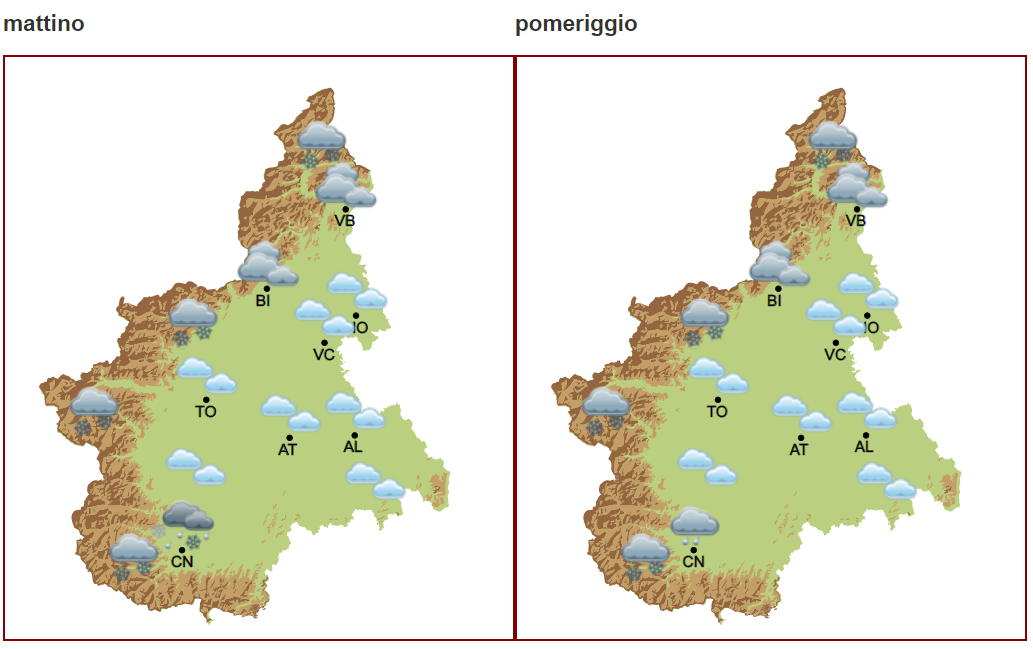 Neve venerdì 19 marzo 2021: rischio basso in pianura, spruzzata in montagna e collina