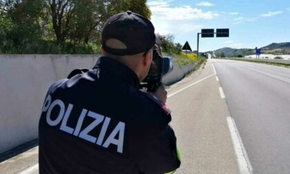 Multa da 800 euro per un automobilista che sfrecciava a 160 km/h in tangenziale