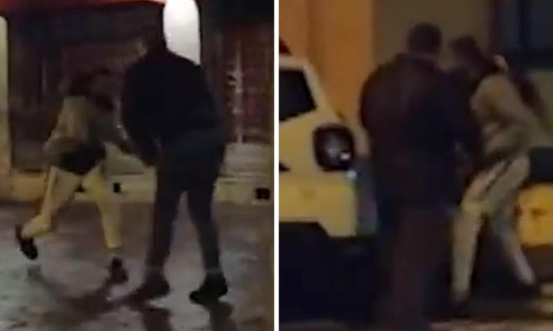 Il video dell’aggressione alla troupe televisiva, giornalista ferita con una catena