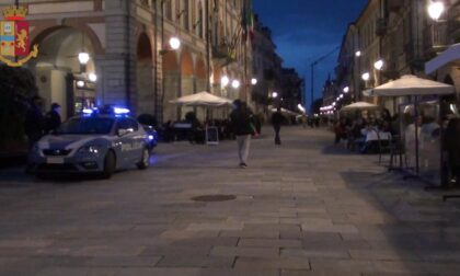 Rissa in centro a Cuneo dopo le 22, multati 8 giovani