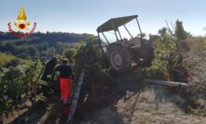 Incidente in vigna, trattore si ribalta: muore agricoltore 56enne