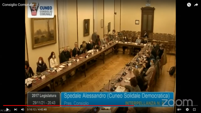 Cuneo, ieri l’ultima seduta del consiglio comunale di novembre