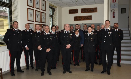 Il generale di corpo d'armata Pietro Antonio Marzo in visita al Comanda Carabinieri Forestale