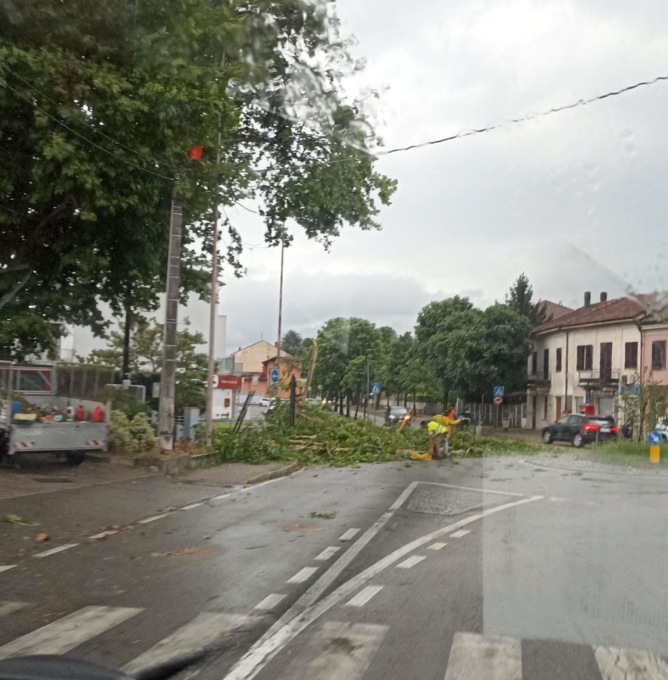 Maltempo, danni ingenti in diverse località: a Verduno si è aperta una voragine sulla SP7
