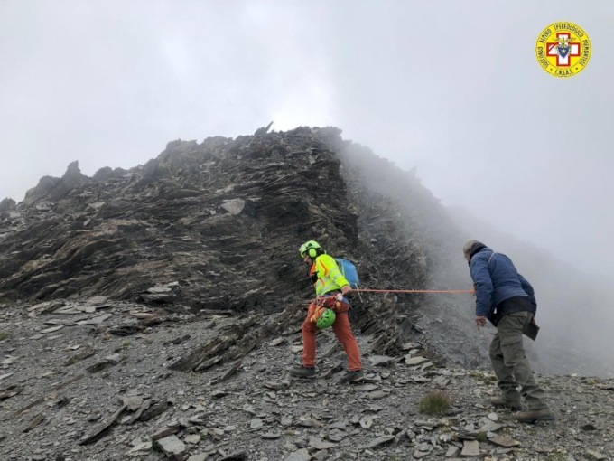Si perdono sul Pic d’Asti, due escursionisti recuperati dal Soccorso Alpino