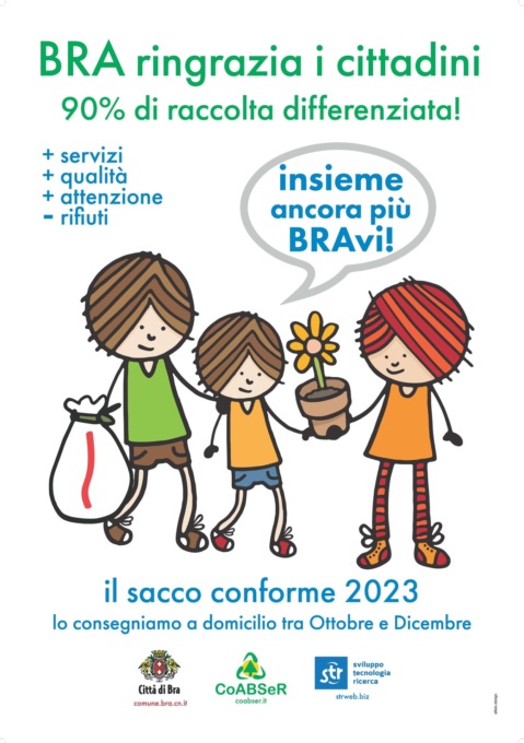 Bra, al via la distribuzione a domicilio della dotazione per la raccolta rifiuti