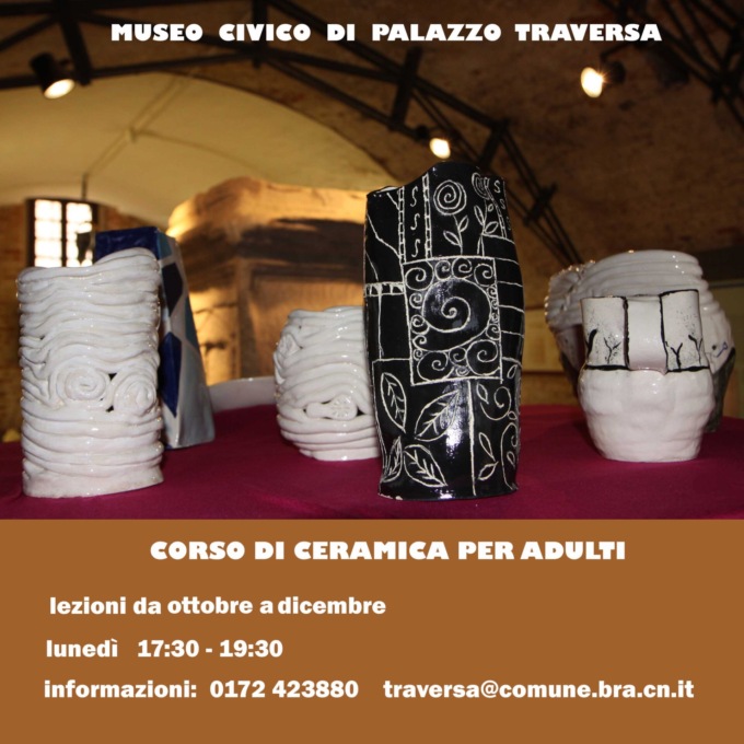 Bra, corso di ceramica a Palazzo Traversa
