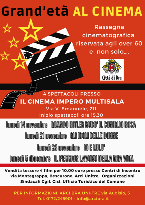 Bra, rassegna cinematografica per gli over 60