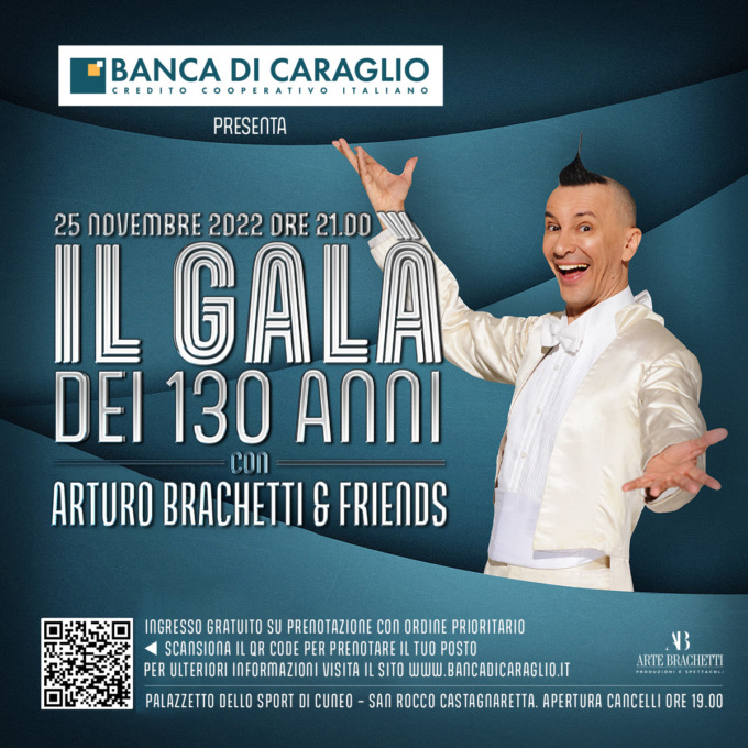Arturo Brachetti a Cuneo per “Il Galà dei 130 anni” della Banca di Caraglio
