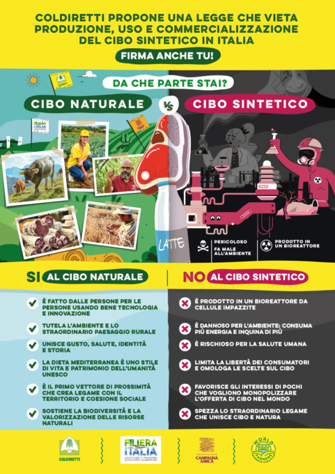 Coldiretti, salute: i pediatri italiani dicono no al cibo sintetico