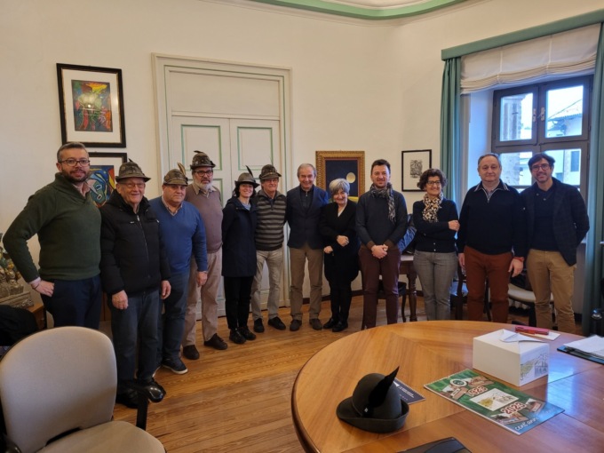 Le Penne Nere di Bra ricevute in Giunta
