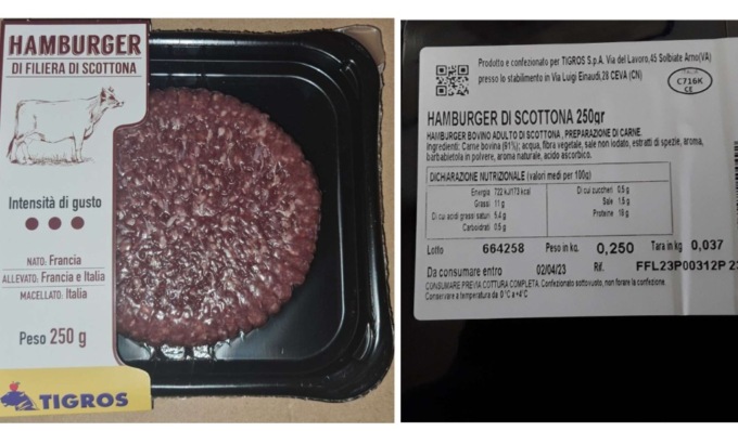 Hamburger di scottona ritirati dai supermercati: i lotti interessati