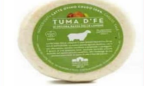 Richiamato dal commercio un lotto del formaggio 'Tuma d'Fe' per la presenza del batterio della salmonella