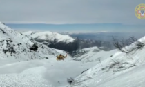 Scialpinista travolto da una valanga in Valle Po: salvato dal Soccorso Alpino