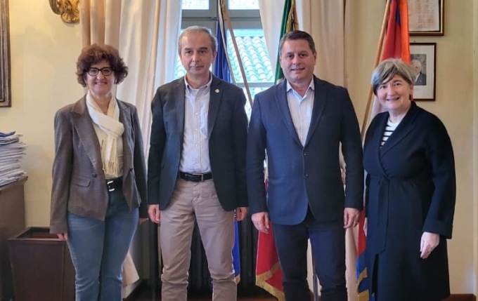 Il sindaco Gianni Fogliato ha incontrato il primo cittadino di Lezha, Pjerin Ndreu