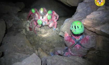 "Esercitazione di soccorso in grotta" organizzato lo scorso fine settimana dal Soccorso Alpino e Speleologico