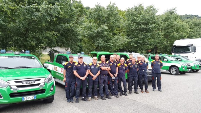 Il Piemonte collabora alla campagna antincendi boschivi in Italia meridionale con tre missioni del Corpo AIB