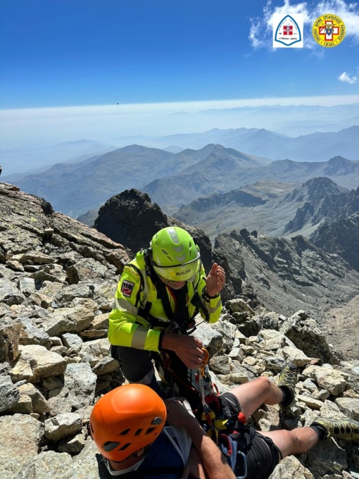 Doppio intervento del soccorso alpino: recuperati due uomini alle Sagnette e sul Monviso