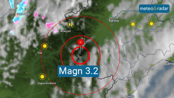 Scossa di terremoto nel Cuneese