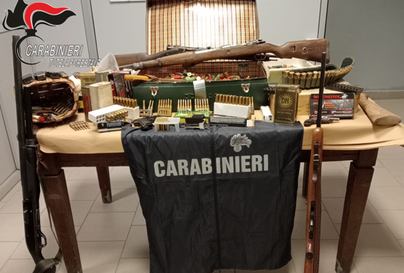 Sequestrate una trentina di armi e centinaia di munizioni nel Braidese