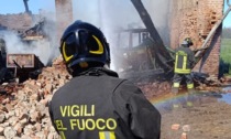 Cascinale in fiamme a Savigliano