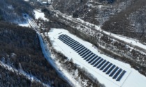 A Robilante un parco fotovoltaico che funziona grazie alla... neve