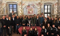Le squadre di hockey a Palazzo Mathis