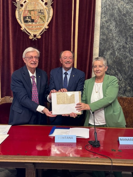 Un documento mazziniano donato alla Città di Cuneo
