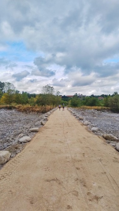 Ripristinato il guado temporaneo sul torrente Gesso: ecco perché è studiato per essere disfatto dalla piena