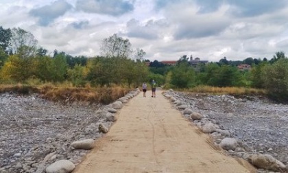 Ripristinato il guado temporaneo sul torrente Gesso: ecco perché è studiato per essere disfatto dalla piena