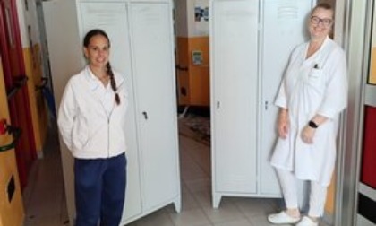 Nuovi armadietti all'hospice grazie a La Cura nello Sguardo