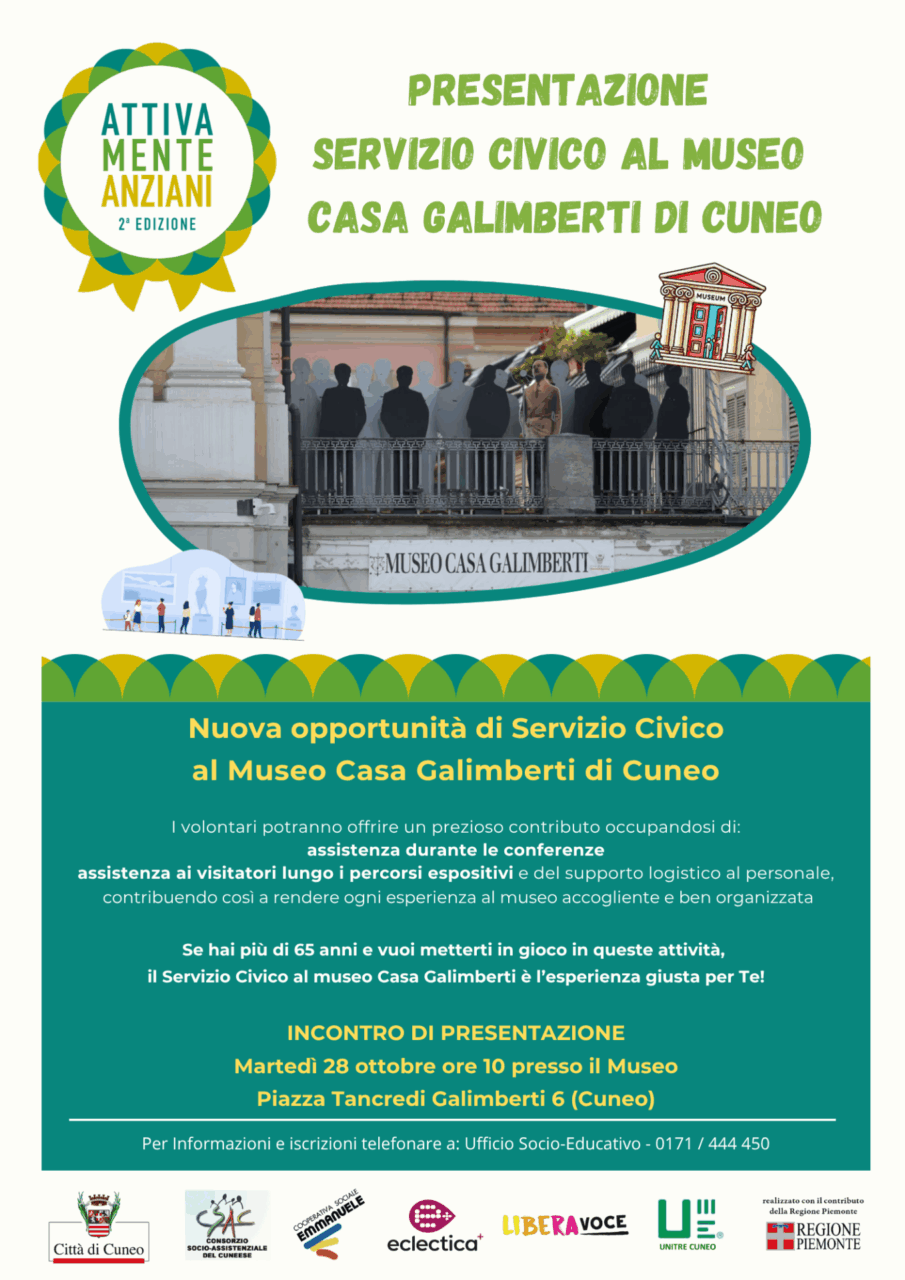 Il Museo Casa Galimberti apre le porte ai volontari del servizio civico