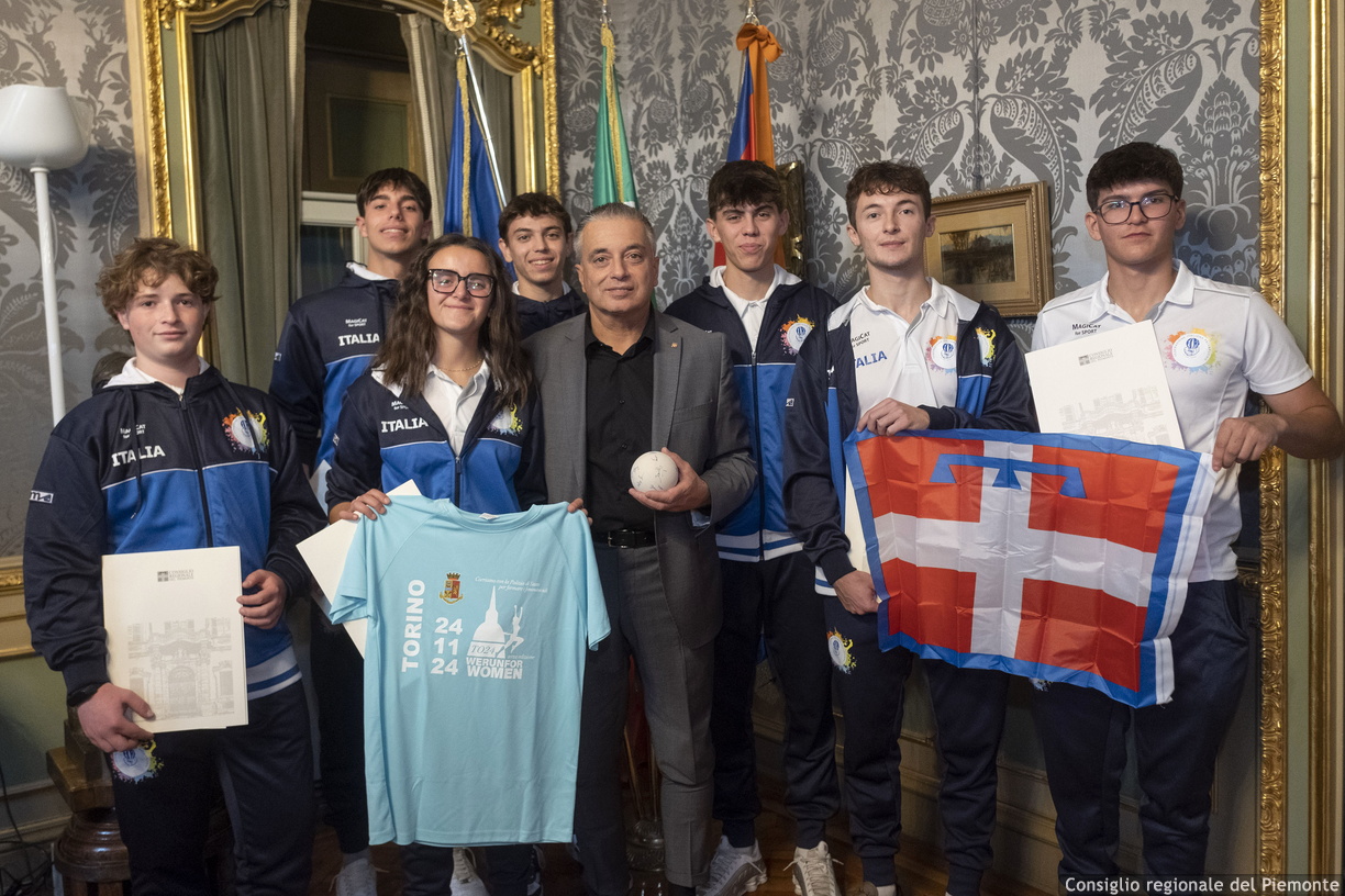 Orgoglio piemontese a Palazzo Lascaris: premiati giovani campioni cuneesi